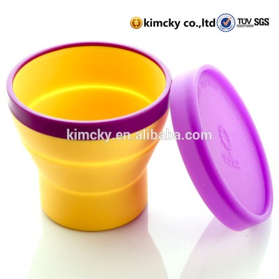 Telescope Shape Heat Resistance Silicone Folding Foldable Cup