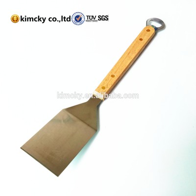 BBQ spatula with bottle opener