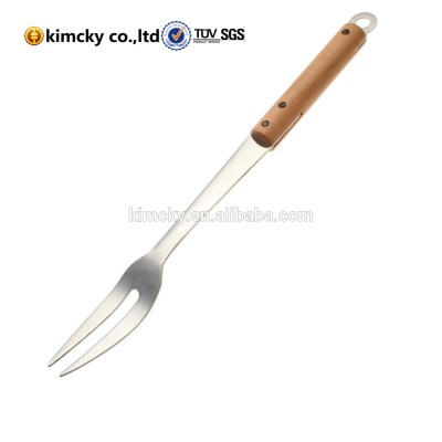 wood handle kitchen utensils Carving fork