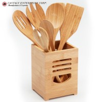 Kitchen Supply High Quality Kitchen Utensils Set Food Grade Bamboo Spoons and Spatulas Cooking Utensils